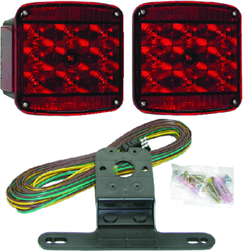 Peterson Manufacturing V941 Piranha Red LED Rear Trailer Light Kit